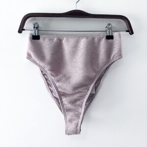 Rumer the Label Cassidy High Waist Bikini Bottoms Nude M NWT Revolve